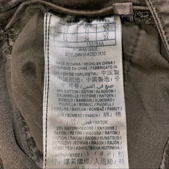 Olive Green Jeggings by Guess - Size 24 - Picture 4 of 5